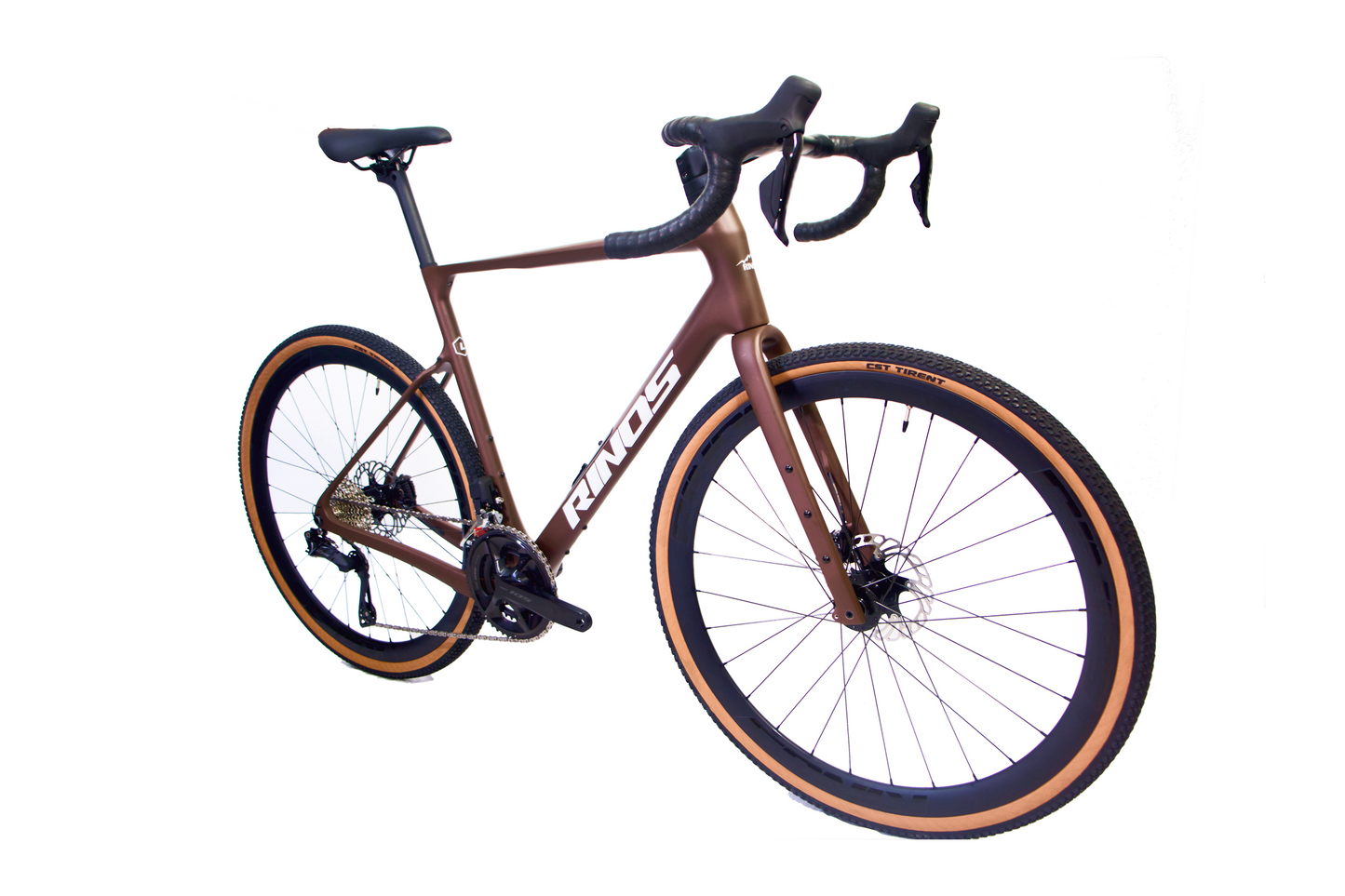 RINOS Carbon Gravel Bike 700C Shimano 105 Di2 R7150 24 speed Sandman 8.0