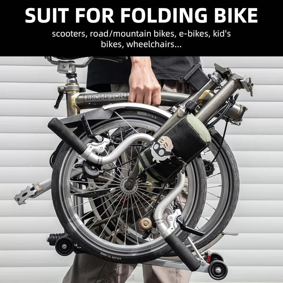 ROCKBROS Bicycle Bottle Bag Handlebar with Nylon Drawstring Water Bottle