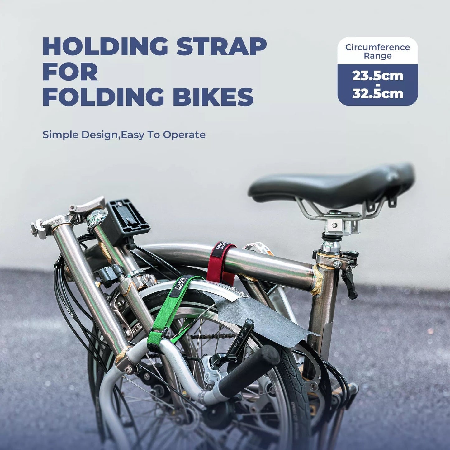 ROCKBROS Velcro cable tie lashing strap lashing strap 49.8cm bicycle straps for fastening