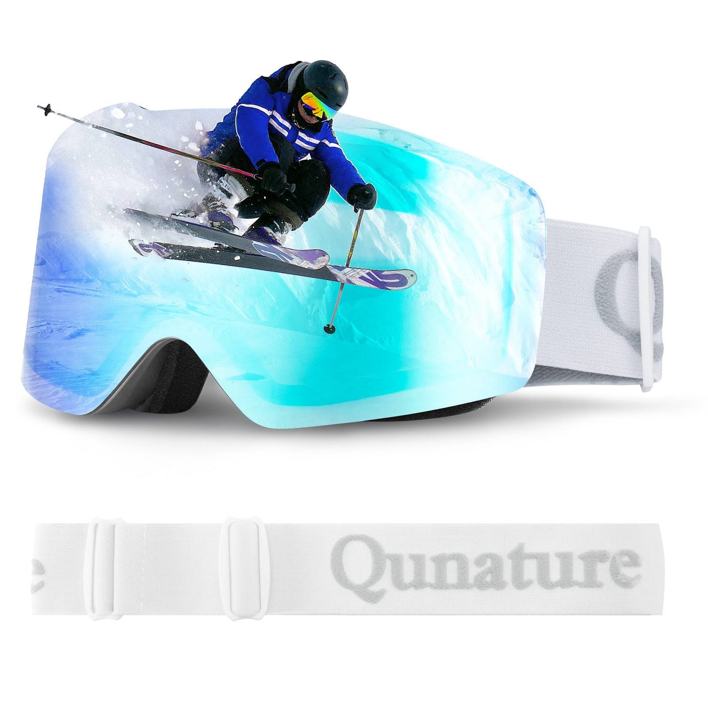 UV400 anti-fog ski goggles Qunature