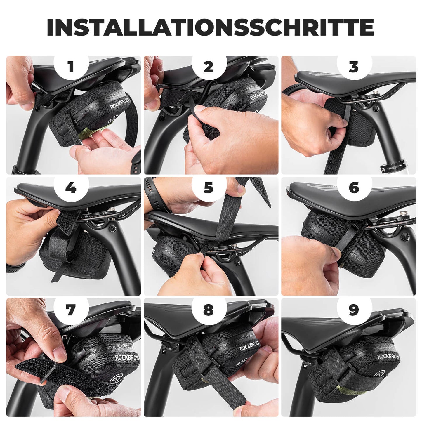 Bicycle Saddle Bag Compact Storage Bag Road Bike MTB ROCKBROS