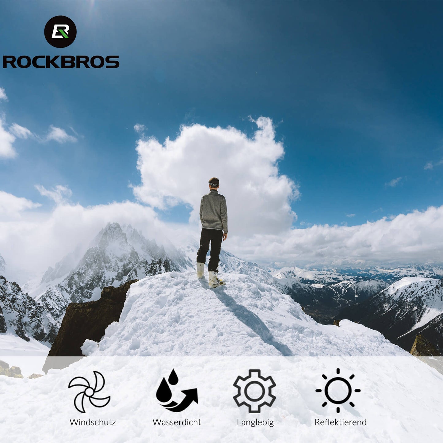 Water-repellent bicycle overshoes, windproof shoe covers, ROCKBROS