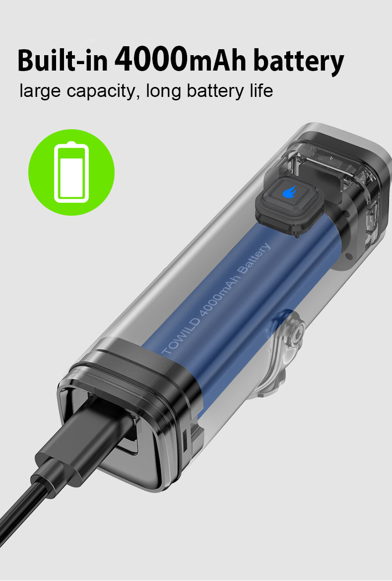 TOWILD CL1000 Bike Light for Night Riding Compatible with Garmin/GoPro Mount 1000 Lumen Bright Bicycle Headlight 4000mAh Battery Waterproof Bike Light for Commuters