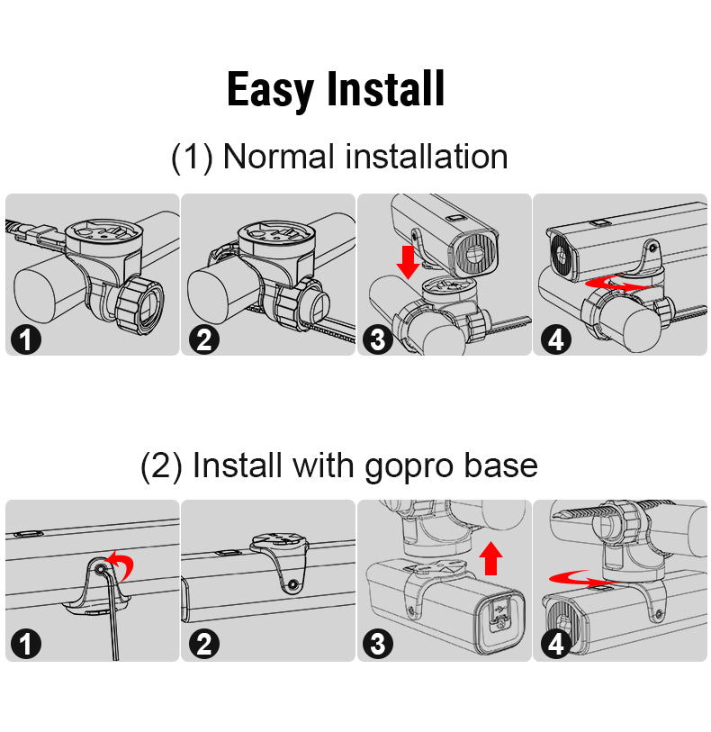 TOWILD CL1000 Bike Light for Night Riding Compatible with Garmin/GoPro Mount 1000 Lumen Bright Bicycle Headlight 4000mAh Battery Waterproof Bike Light for Commuters