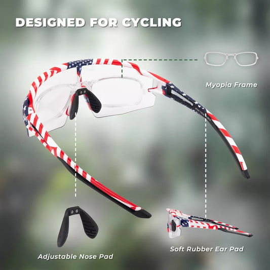 ROCKBROS Polarized/Photochromic Sunglasses Cycling Glasses Bicycle UV400 UNISEX