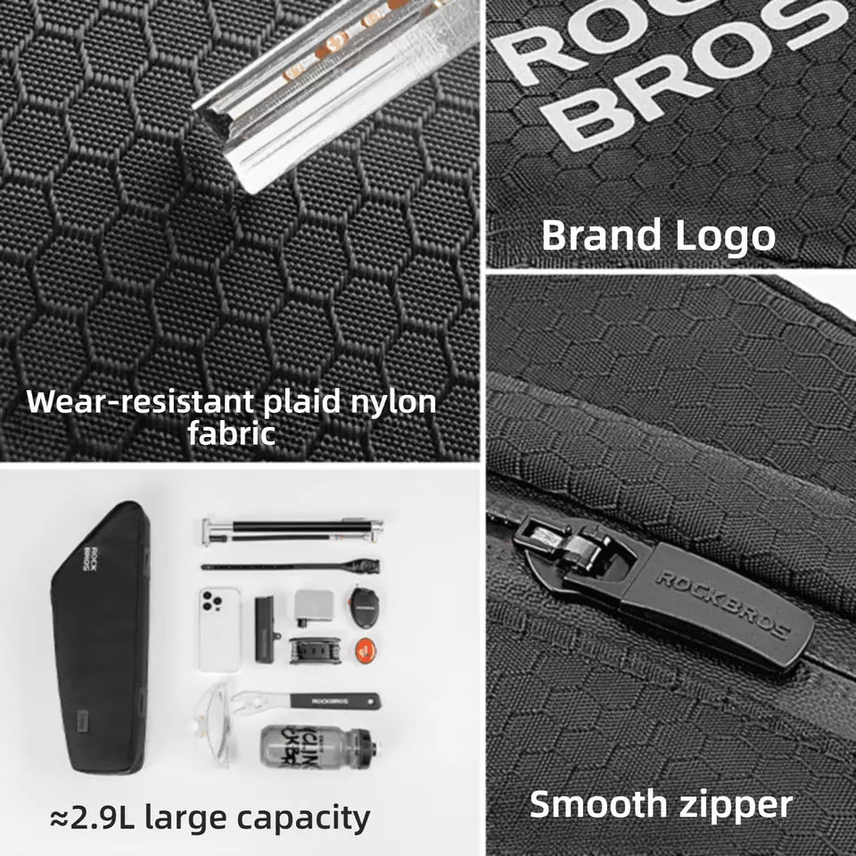 ROCKBROS bicycle bag frame bag removable triangle bag for MTB 2.9L