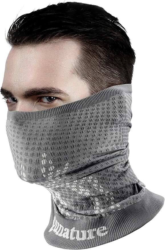 Qunature Multifunctional Scarf Tube Scarf Winter Neck Scarf Windproof Elastic Breathable Neck Warmer Women & Men for Outdoor Sports Skiing Running Cycling Hiking