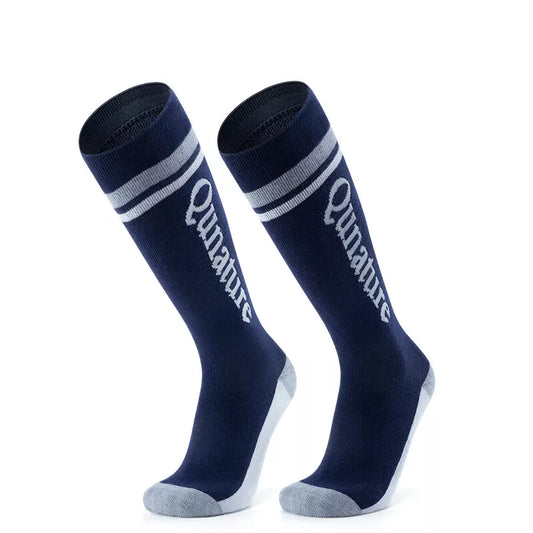 Qunature ski socks children/boys winter socks ski knee socks with wool 1 pair