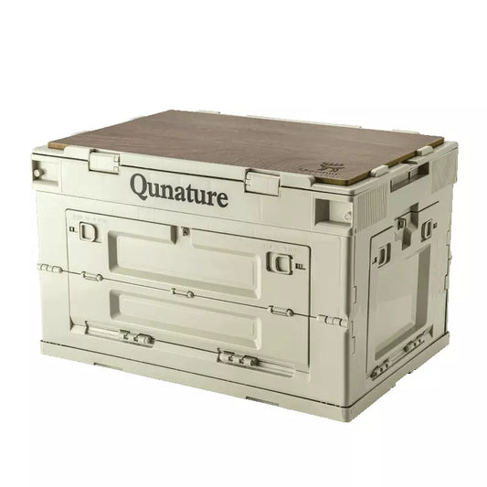 Qunature Camping Box Foldable Organizer Camping Box Storage Box 26/55/60L