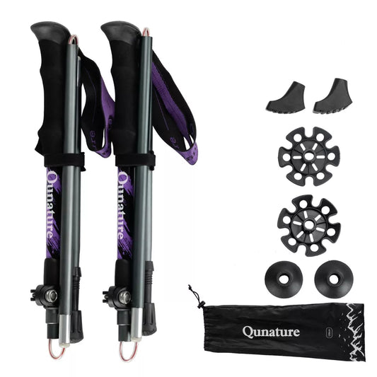 QUNATURE Trekking poles hiking poles 7075 aluminum 130cm