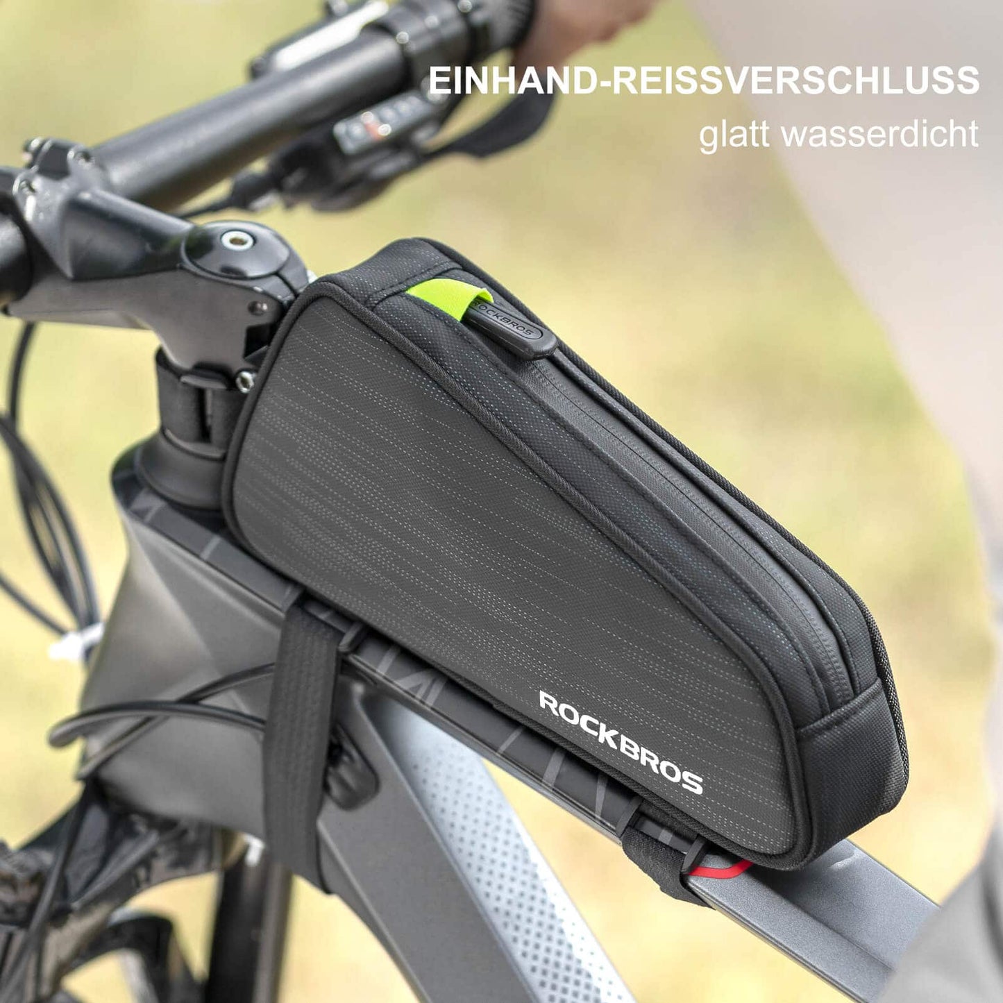 Bicycle top tube bag/saddle bag 1.1L with internal compartments ROCKBROS