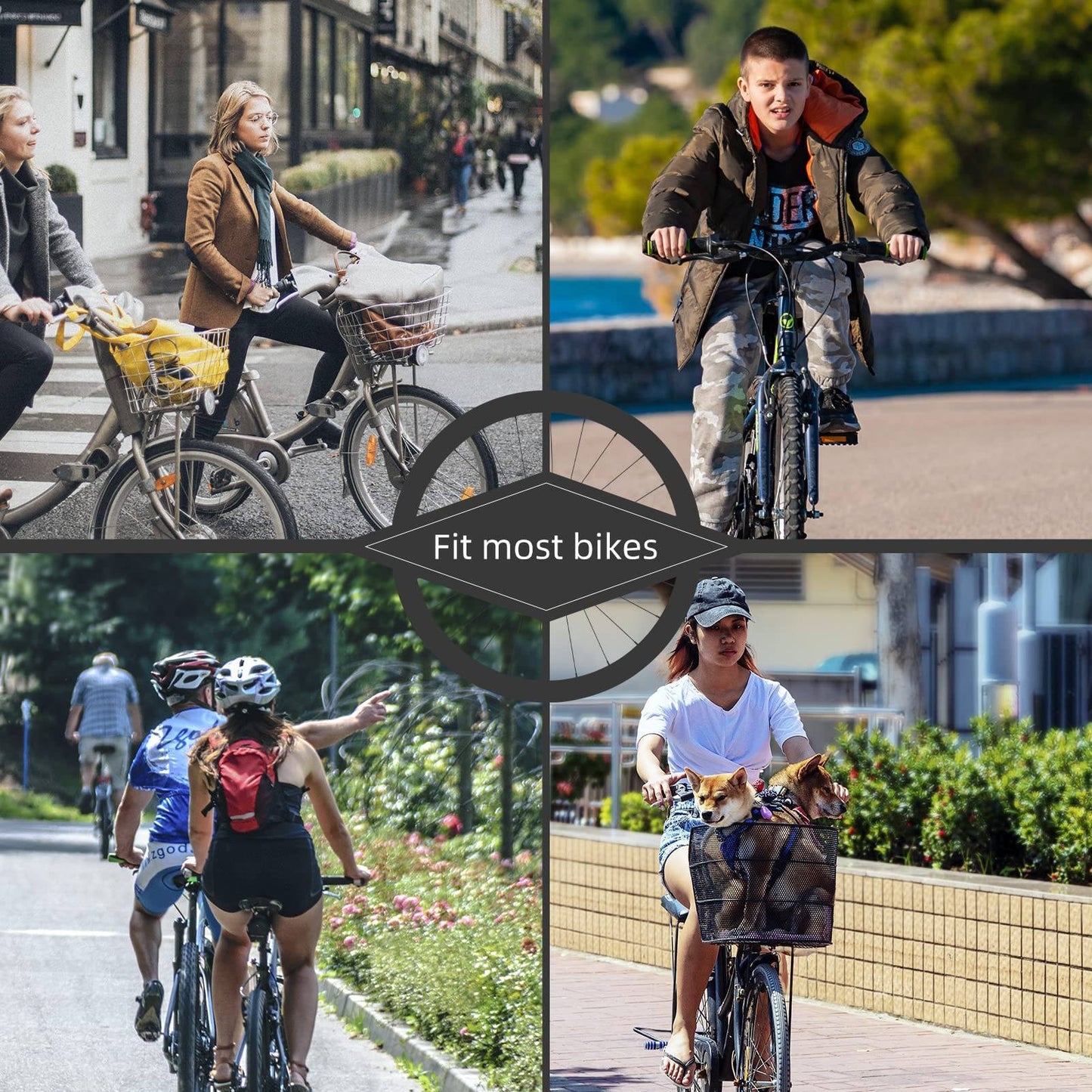 Retro bicycle bell, MTB bell, stainless steel, loud, classic, ROCKBROS