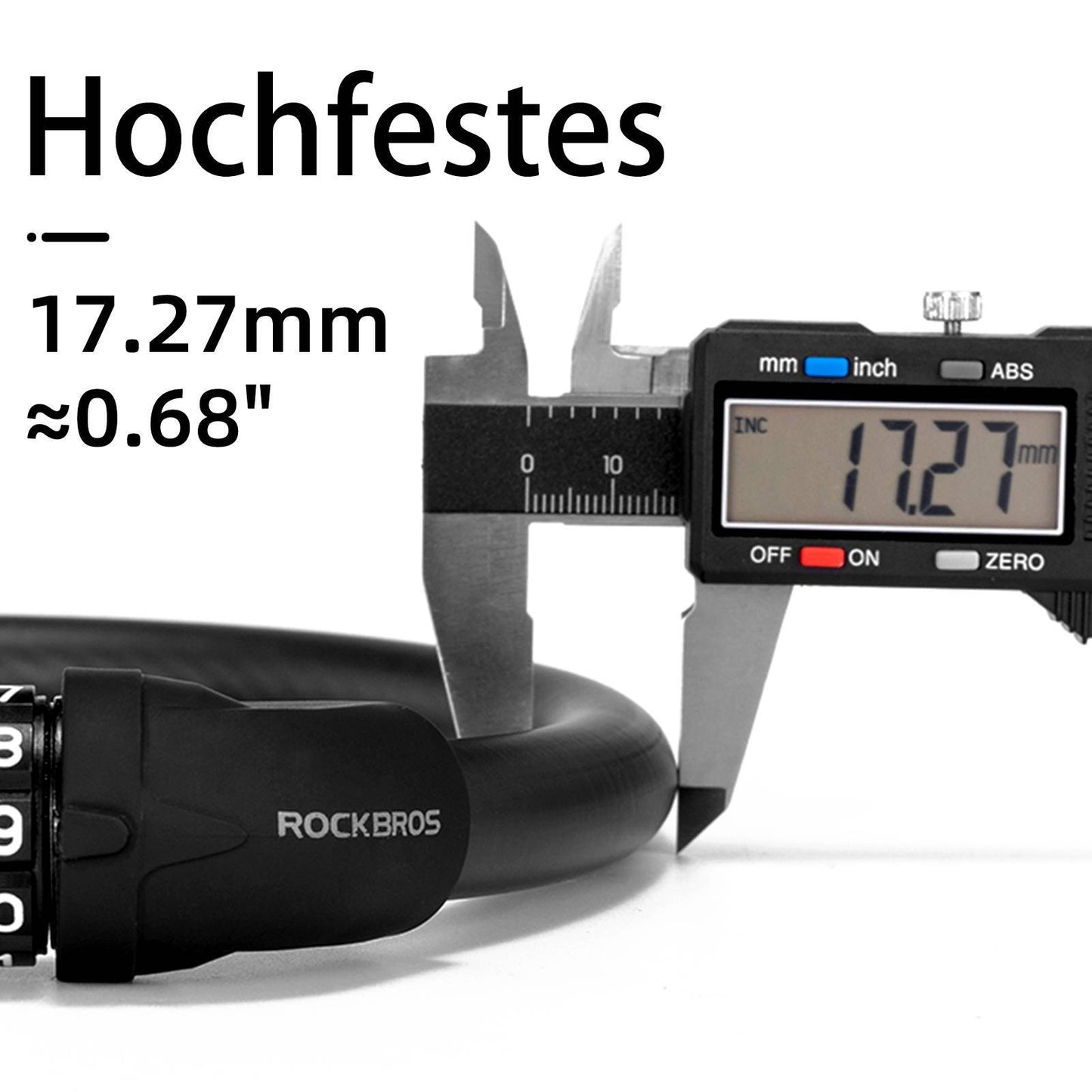 5-digit cable bicycle lock ROCKBROS