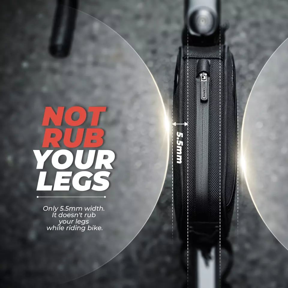 ROCKBROS frame bag with headphone hole bicycle frame top tube bag MTB