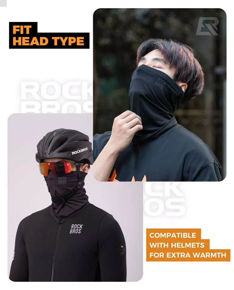 ROCKBROS Half Balaclava Winter Warm Tube Scarf Neck Warmer Outdoors Unisex