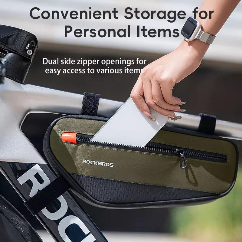 ROCKBROS bicycle frame bag bicycle bag triangle bag tool bag 1.7L