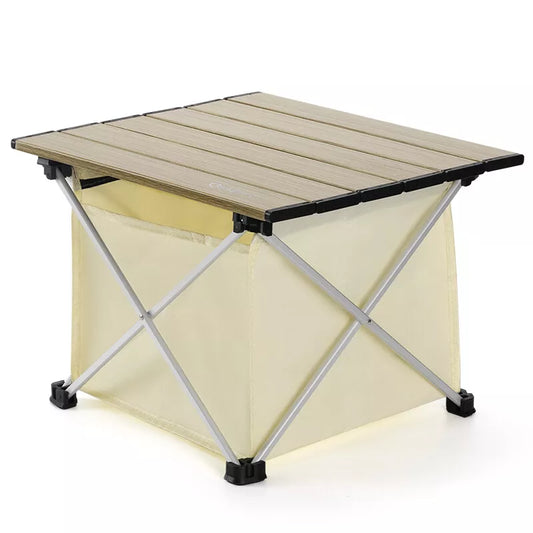Qunature camping table folding aluminum table with 600D bag picnic table up to 15KG