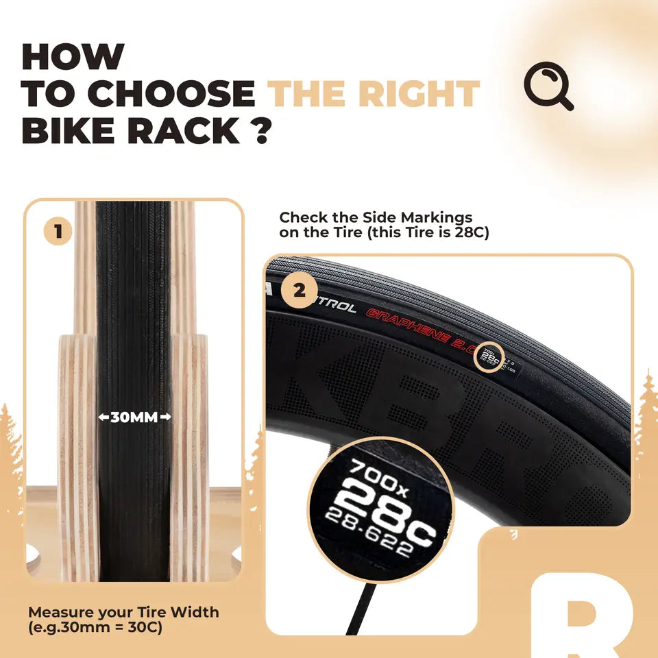 ROCKBROS bicycle stand wooden center stand 30mm for 23C-30C bikes 700C