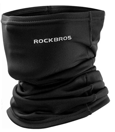 ROCKBROS Multifunctional Scarf Half Balaclava Neck Warmer Winterproof Warm Scarf Breathable Face Cover Balaclava