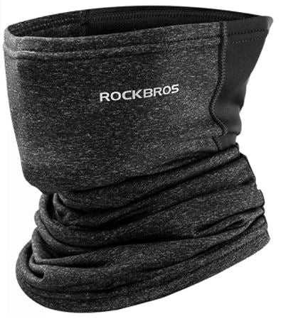 ROCKBROS Multifunctional Scarf Half Balaclava Neck Warmer Winterproof Warm Scarf Breathable Face Cover Balaclava