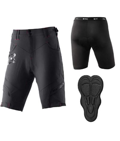 ROCKBROS Elite Shorts with Inner Pants & Pad Men Dark