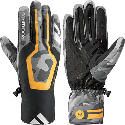 ROCKBROS Ski Gloves Waterproof Extra Warm Anti-Slip for Men