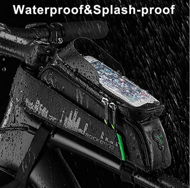 ROCKBROS 029 Bike Frame Bag Waterproof Cell Phone Case Touchscreen for Cell Phones up to 5.8 & 6.0 Inch