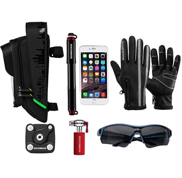 ROCKBROS 029 Bike Frame Bag Waterproof Cell Phone Case Touchscreen for Cell Phones up to 5.8 & 6.0 Inch