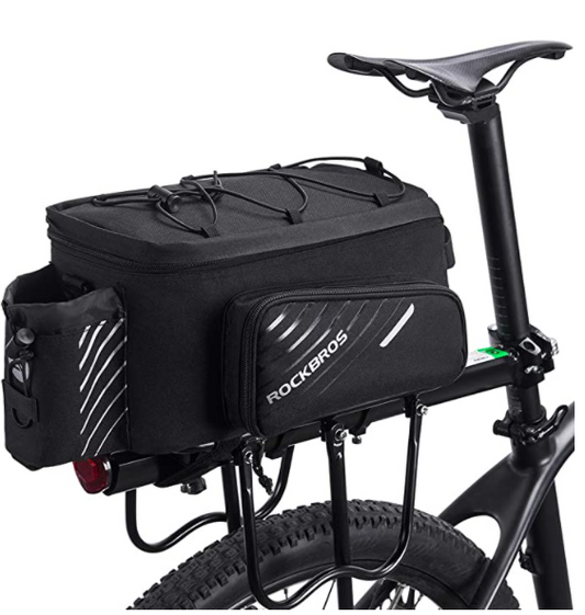 ROCKBROS A9-BK Bike Rack Bag Black Foldable Side Panniers 9-12L