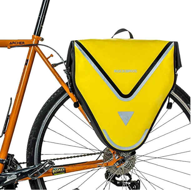 ROCKBROS AS 001 3Y Carrier bag 100 waterproof 20L Yellow Black Gold Rinosbike.eu