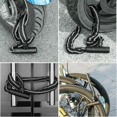 ROCKBROS LCXR0100 Bike Lock Chain Motorcycle Lock 116CM With Key 6MM