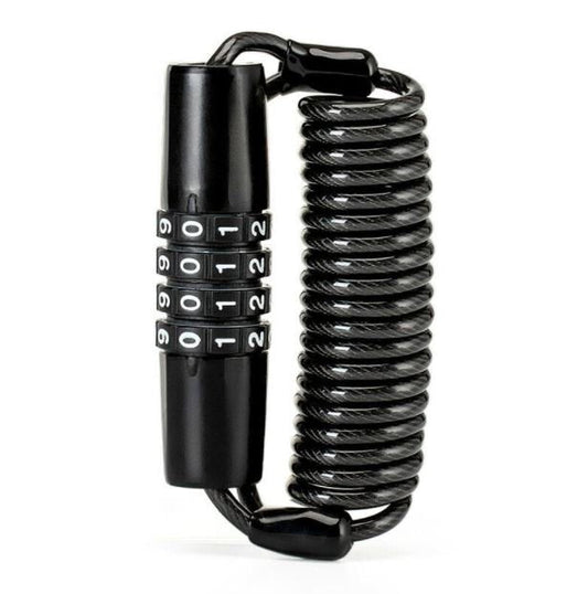 ROCKBROS Mini Bike Lock Cable Helmet Lock Motorcycle Password Lock Black