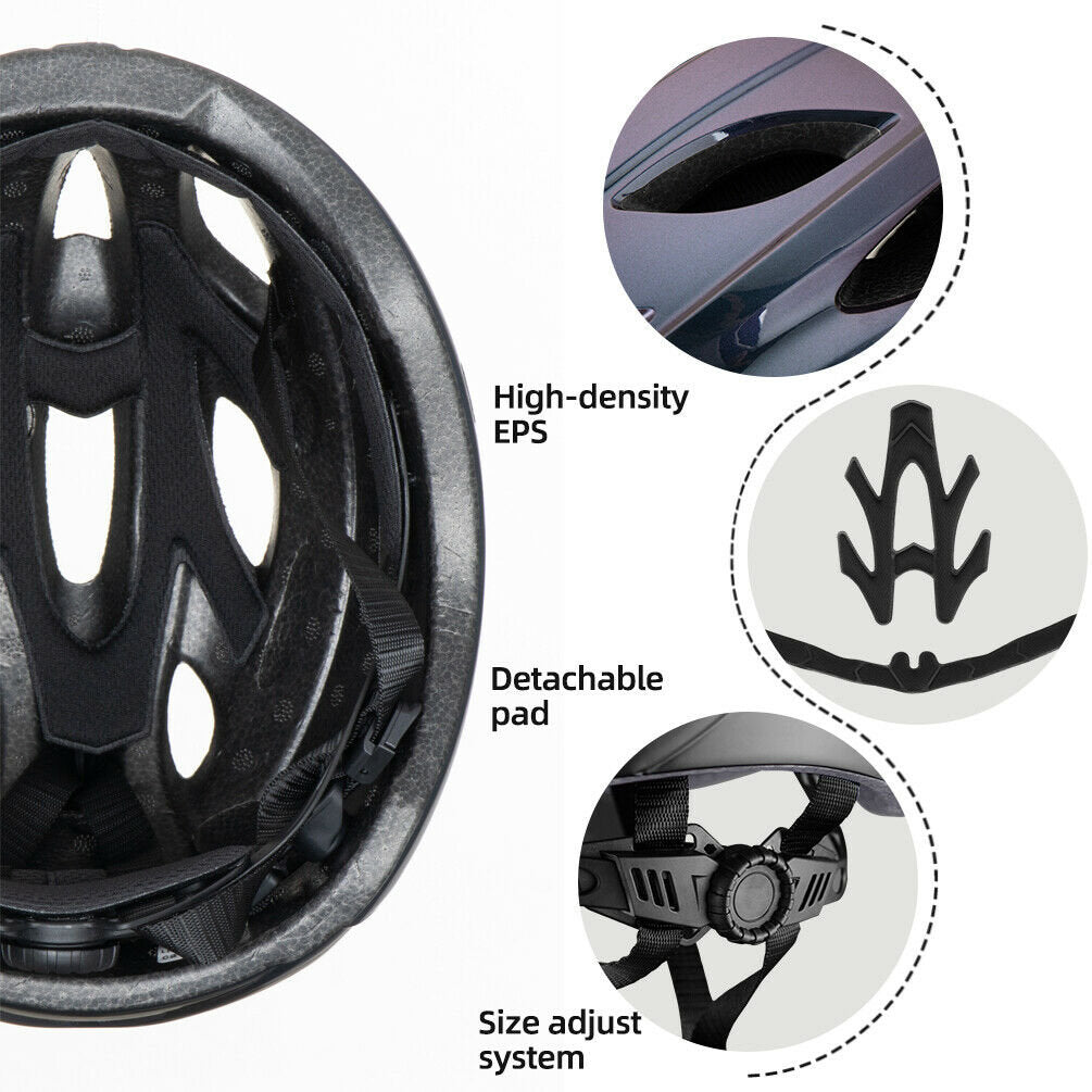 ROCKBROS road bike helmet TT-16-C with goggles