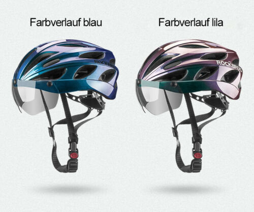 ROCKBROS road bike helmet TT-16-C with goggles