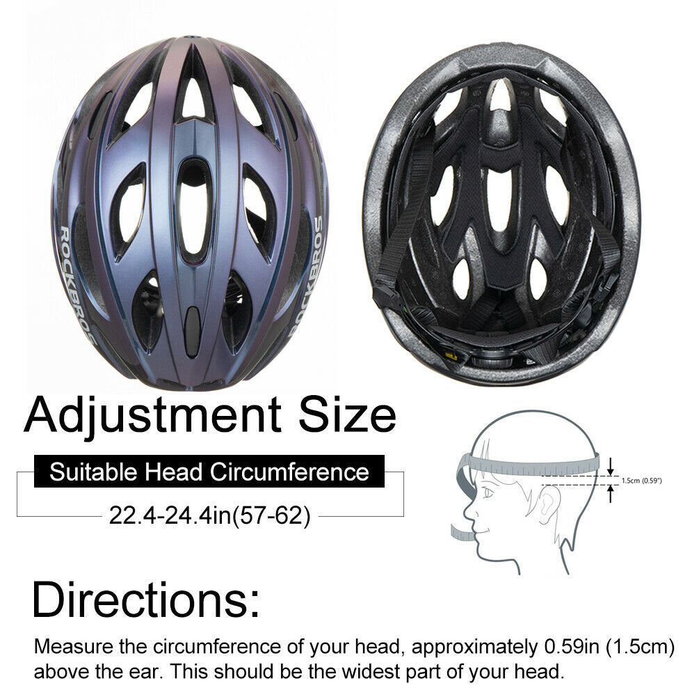 ROCKBROS road bike helmet TT-16-C with goggles