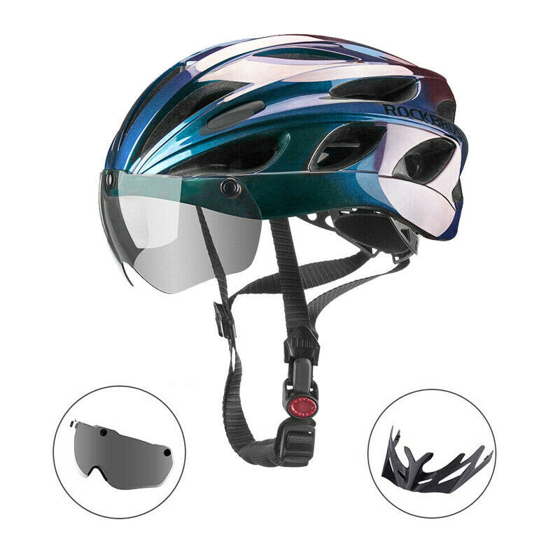 ROCKBROS road bike helmet TT-16-C with goggles