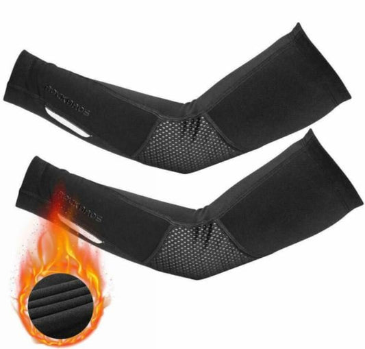 ROCKBROS XT019BK Cycling Arm Sleeves Warm Reflective S-3XL