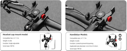 ROCKBROS bicycle mobile phone holder handlebar phone holder for smartphone 4.7-7.09 inches