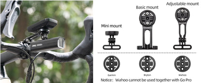 ROCKBROS bicycle computer mount for Garmin Bryton Wahoo GPS handlebar holder aluminum