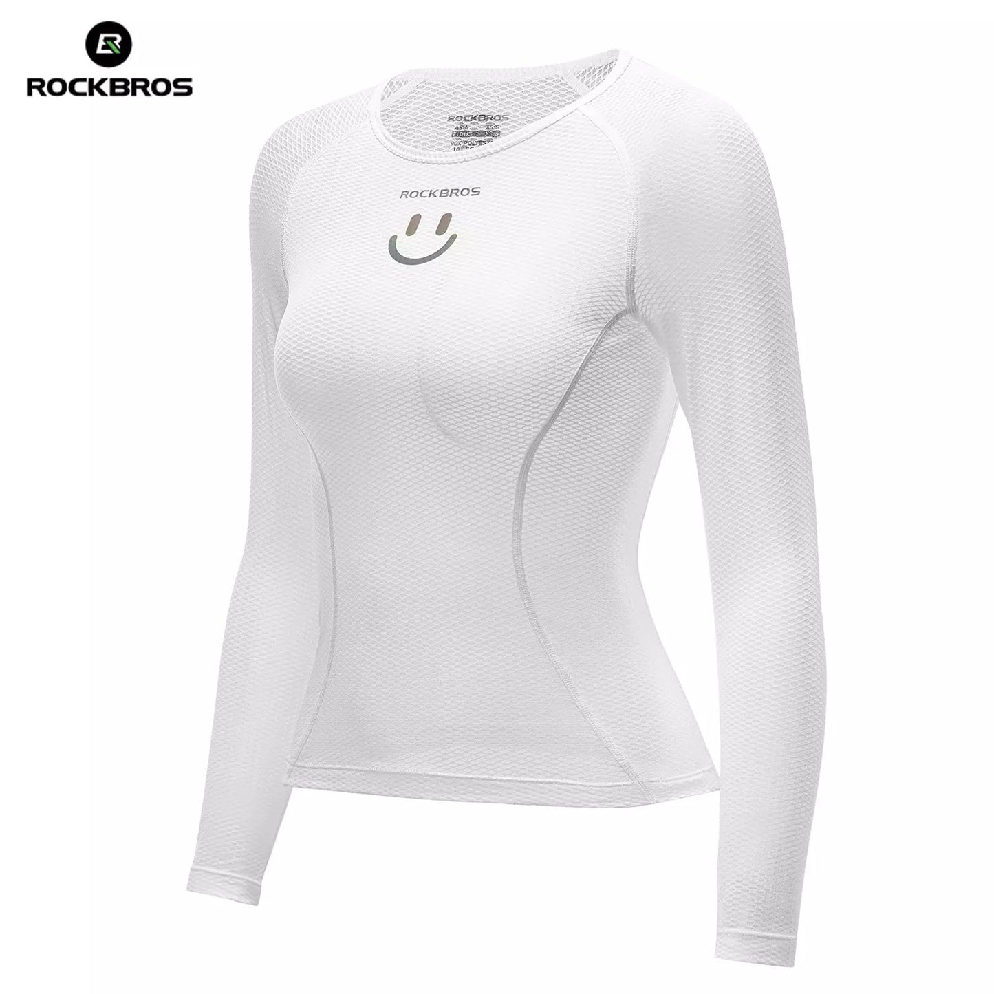 ROCKBROS long sleeve shirt women's cycling jersey, breathable, quick-drying, bicycle clothing, women, suitable for running, tennis, hiking, basic sports undershirt