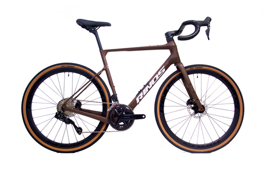 RINOS Carbon Gravel Bike 700C Shimano 105 Di2 R7150 24 speed Sandman 8.0