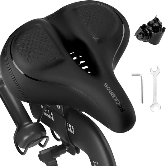 ROCKBROS Wide Bicycle Saddle for Exercise Bike/Bicycle Peloton Bike Seat