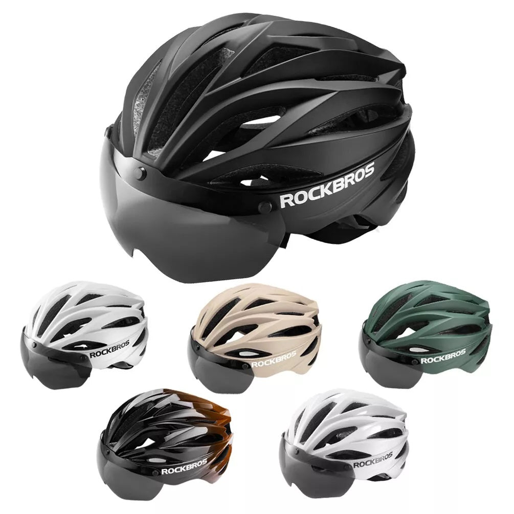 bike helmet removable visor ROCKBROS Adult Bicycle Helmet with Visor Magnetic Removable Breathable – Rinosbike.eu