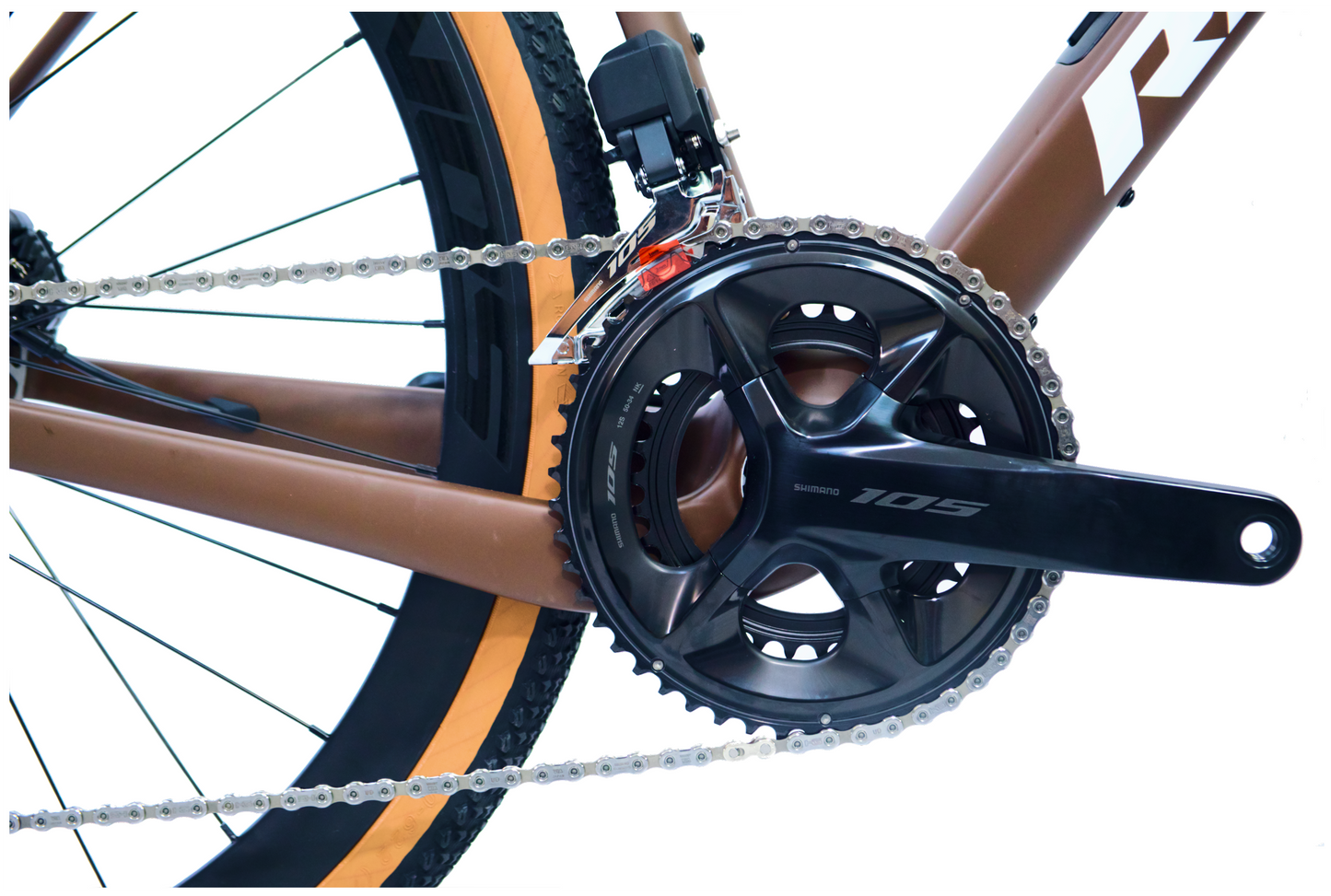 RINOS Carbon Gravel Bike 700C Shimano 105 Di2 R7150 24 speed Sandman 8.0