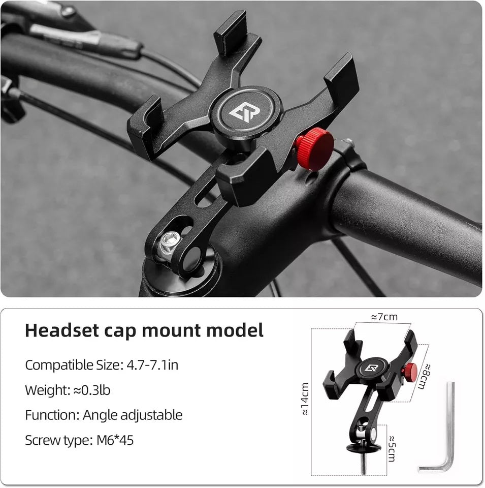 ROCKBROS bicycle mobile phone holder handlebar phone holder for smartphone 4.7-7.09 inches