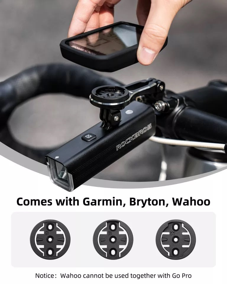 ROCKBROS bicycle computer mount for Garmin Bryton Wahoo GPS handlebar holder aluminum