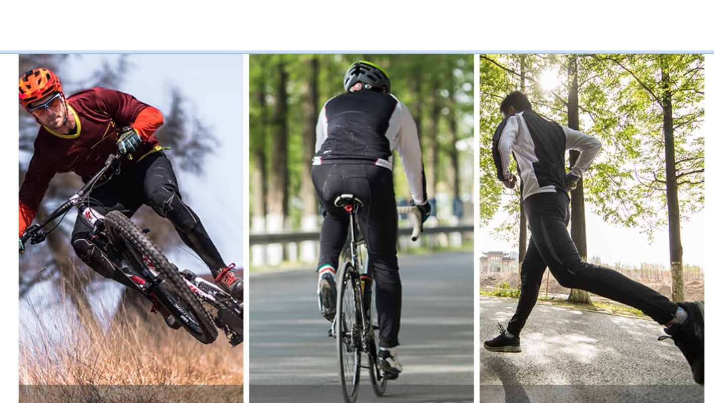 ROCKBROS Men's cycling shorts with padded road bike MTB bike shorts
