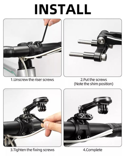 ROCKBROS bicycle computer mount for Garmin Bryton Wahoo GPS handlebar holder aluminum