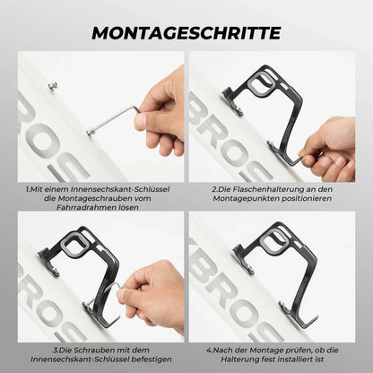 ROCKBROS Fahrrad Flaschenhalter Aluminium 27g für Trinkflaschen bis 75mm