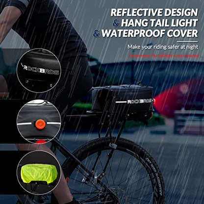 ROCKBROS Fahrrad Gepäckträgertasche Reflektierend 5,2L-8L mit Regenschutz